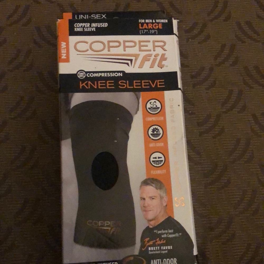 Copper Fit knee sleeve never used
